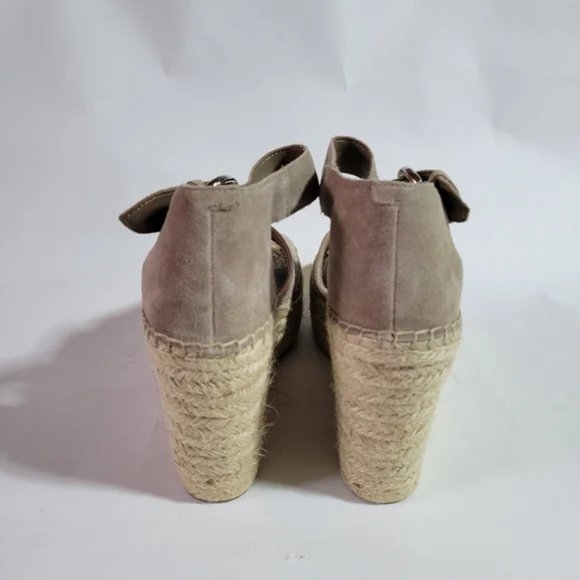 Marc Fisher Adalyn suede espadrilles wedges sandals 9.5 nwt - Picture 3 of 5